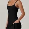 Womens Spaghetti Strap Tennis Dress with Shorts Workout Side Slit Active Golf Dresses