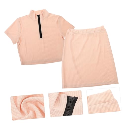 Two- Skirt Dresses for Lace Skirts Short Sleeve Tops Summer Short Clothes 's Clothing ' Tops Black