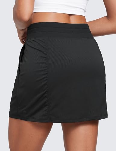 Lightweight High Waisted Skirts for Women Golf Casual Athletic Drawstring Skort with Side Pockets