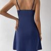 Women's Dress Sundresses for Women Solid Backless Cami Dress, Short Cami Dress Women's Dress AIEBO(X-Small)