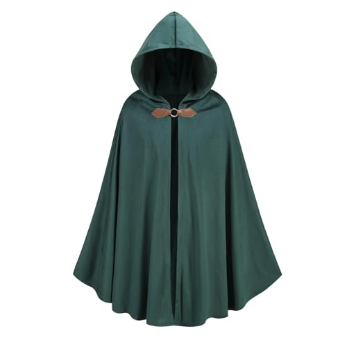 Men's Adult Medieval Cloak Hoodie Retro Role Playing - Renaissance Cape Costume