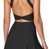Tennis Dress with Built in Shorts and Bra Athletic Dress for Women Summer Cut Out Twisted Golf Workout Dress
