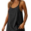 Women Athletic Tennis Dress Summer Workout Sports Mini Romper Dress Built in Shapewear Shorts Sundress 2025 Outfits