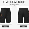 Mens Casual Shorts - Cotton Drawstring Summer Beach Stretch Twill Chino Golf Shorts