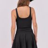 Women's Tennis Mini Dresses Workout Built in Shorts Golf Athletic Sleeveless One Piece Summer Active Romper Dress