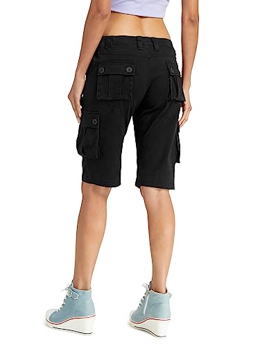 Women's Casual Cargo Camo Shorts Military Style 6 Pockets Work Outdoor Summer Shorts