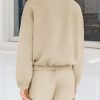 Womens 2 Piece Sets Sweatsuits Casual Half Button Color Block Sweatshirts Running Shorts Tracksuits Fall Outfits
