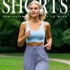 3 Pack Cotton Bermuda Shorts for Women Wide Leg High Waisted Drawstring Gym Shorts with Pocket