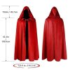 Renaissance Hooded Cloak Halloween Medieval Costume Cosplay Short Cape for Men and Women