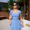 Women's Sexy Square Neck Short Sleeve Ruched Tiered Ruffle Hem Flowy Club Party Mini Dress
