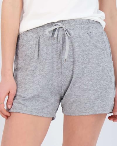 3 Pack: Womens Ultra-Soft Athletic Lounge Casual Sweat Shorts with Pockets (Available in Plus Size)