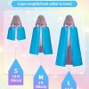 Blue Fairy Hooded Cloak Costume Cape Cosplay Princess Costume for Women Adult Halloween Outfit Girl