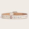 Colorful Rhinestones Belt for Women Girl Sequined Pants Belt Bead Trim Belts for Shorts Dress Fashion Waist Accessories