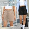 3 Pack Women's Sweat Shorts Comfy Casual Lounge Drawstring High Waisted Summer Athletic Shorts with Pockets