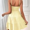 Women's Sundress Smock Cami Mini Dress Sleeveless Swing A Line Short Dresses Casual Cute Summer Dresses