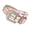 Colorful Rhinestones Belt for Women Girl Sequined Pants Belt Bead Trim Belts for Shorts Dress Fashion Waist Accessories