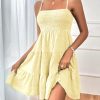 Women's Sundress Smock Cami Mini Dress Sleeveless Swing A Line Short Dresses Casual Cute Summer Dresses