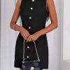 Work Dresses for Women 2025 Summer Business Formal Short Dress Sleeveless Button Down Elegant Office Outfits