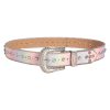 Colorful Rhinestones Belt for Women Girl Sequined Pants Belt Bead Trim Belts for Shorts Dress Fashion Waist Accessories