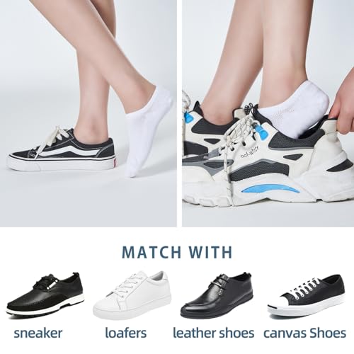 8 Pairs No Show Socks Womens and Mens Low Cut Ankle Short Non Slip Athletic Running Casual Invisible Liner Socks