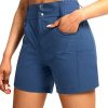 Women's 5" Hiking Golf Shorts with Pockets High Waist Stretch Cargo Short Shorts for Women Casual Summer