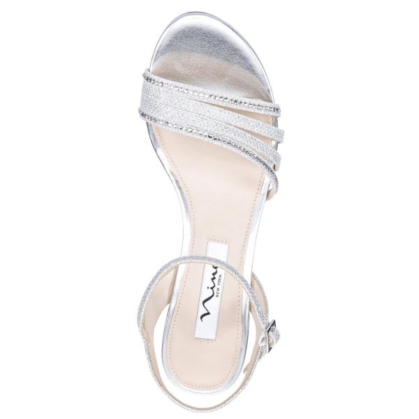 Nelena - Women's Sparkling Dress Sandals with Crystal Embellishments Shoes - Elegant and Comfortable heeled Sandals for Women -