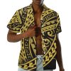 Samoa Couple Outfit Polynesian Dress for Women Traditional Puletasi Shirts for Men Beach Lava Lava Luau