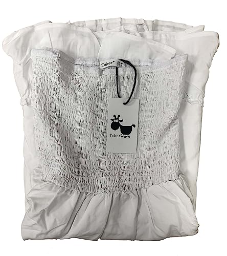 Tube Top Dress for Women Summer Solid Strapless Mini Dresses, Off The Shoudle Ruffle Beach Dress