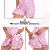Tennis Dress for Women Sleeveless Golf Dresses with Shorts and Pockets Ruffle Zip Up Stand Collar Golf Outfits