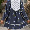 Womens Casual Floral Mini Dress 2025 Fall Long Sleeve V Neck Patchwork Loose Boho Shirt Dresses