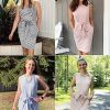 Womens 2025 Summer Sleeveless Striped T Shirt Dress Casual Crew Neck Tie Waist Mini Dresses