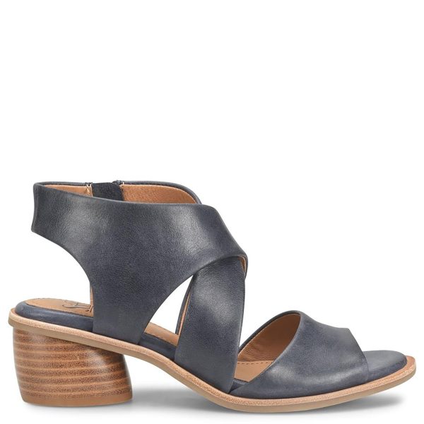 Sofft Women's Camille Heeled Sandal, Sky Navy, 8