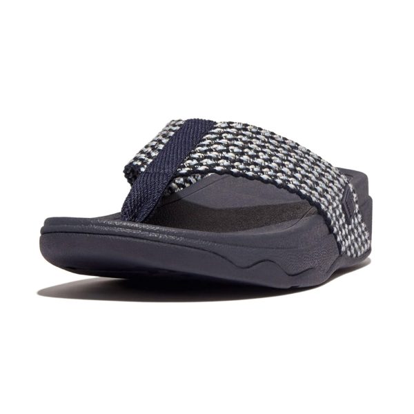 Women's Surfa Multi-Tone Webbing Toe-Post Sandals Wedge
