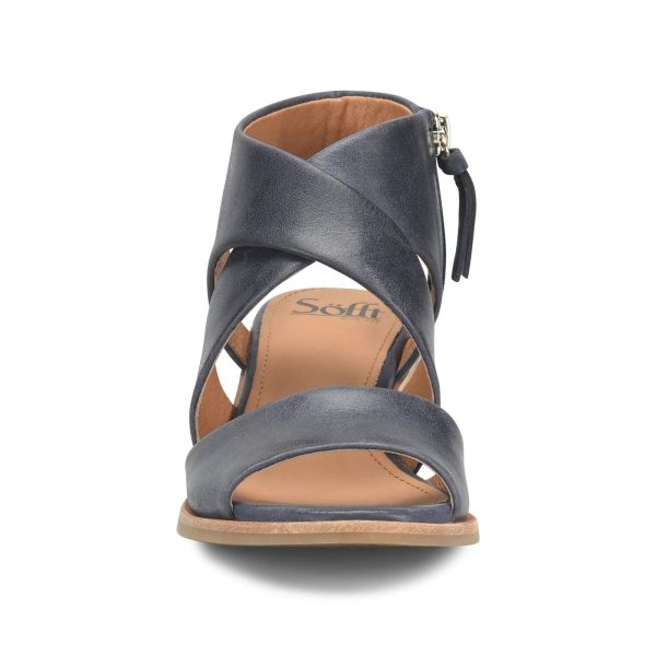 Sofft Women's Camille Heeled Sandal, Sky Navy, 8