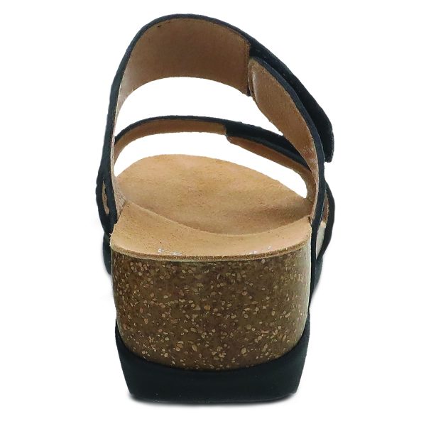 Maddy Slip-On Wedge Sandal for Women ?CComfortable Wedge Shoes with Arch Support ?CFully Adjustable Straps with Hook & Loop